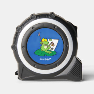 Cute funny green frog cartoon illustration 1