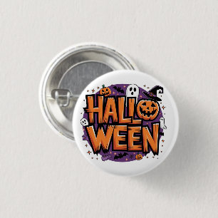 Cute funny halloween 3 cm round badge