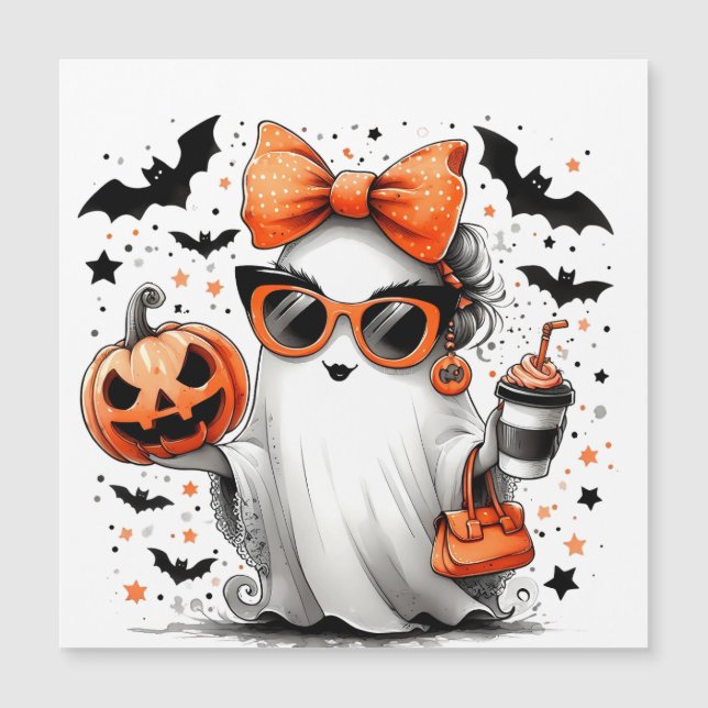 Cute Funny Halloween Ghost (Front)