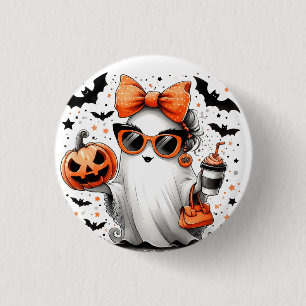 Cute Funny Halloween Ghost 3 Cm Round Badge