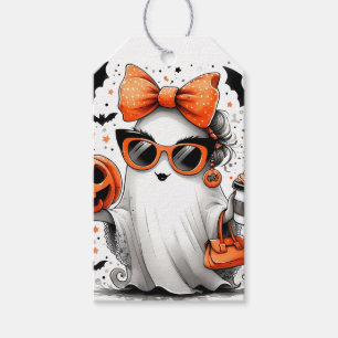 Cute Funny Halloween Ghost Gift Tags
