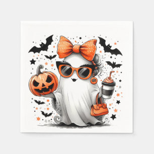 Cute Funny Halloween Ghost Napkin