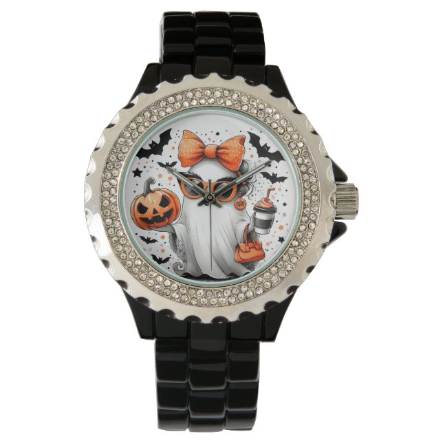 Cute Funny Halloween Ghost Watch (Front)