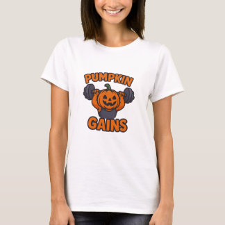 Cute & Funny Halloween Gym Pumpkin Tee