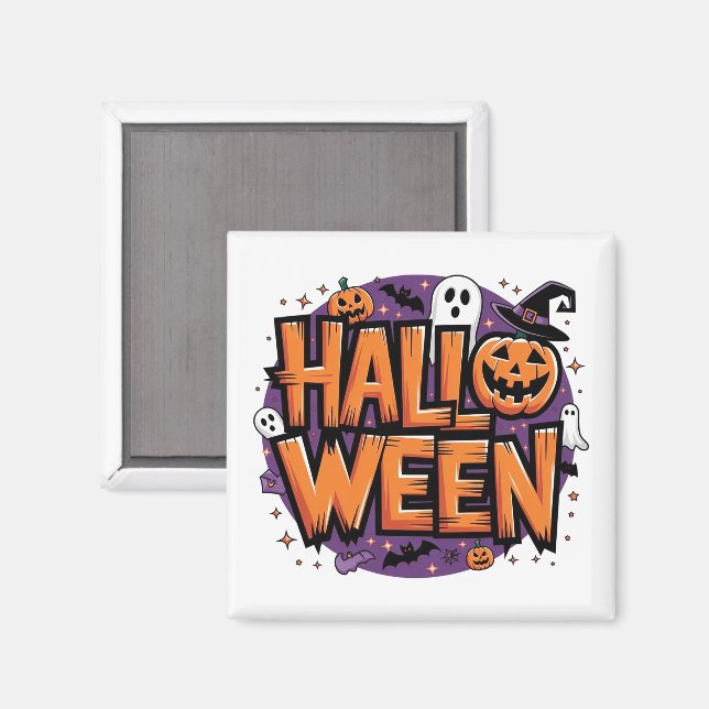 Cute funny halloween magnet (Front/Back)