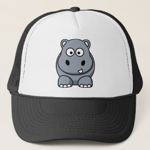 Cute Funny Hippo Trucker Hat