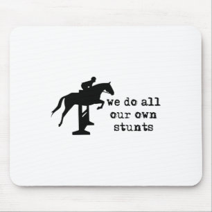Cute Funny Horseback Riding Equestrian Women Girls Mouse Mat
