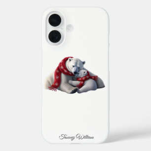 Cute Funny Humour Trendy Modern Merry Christmas iPhone 16 Case