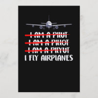 Cute & Funny I Fly Aeroplanes Pilot Joke