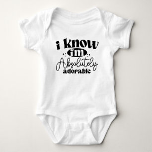Cute Funny Infant Outfit Baby Shower Gift Bodysuit