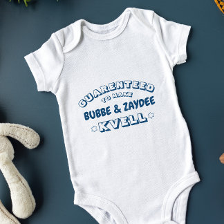 Cute Funny Jewish Bubbe & Zaydee (or other name) Baby Bodysuit