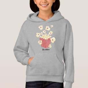 Cute funny jumping popcorn cartoon
