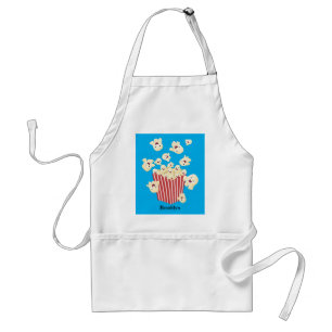 Cute funny jumping popcorn cartoon standard apron