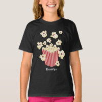 Cute funny jumping popcorn cartoon