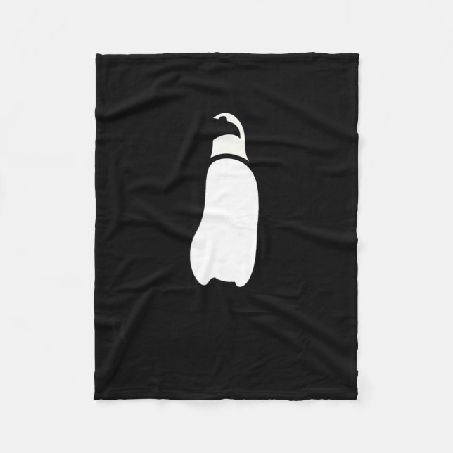 Cute Funny Just Chillin Zoo Penguin  Fleece Blanket (Front)