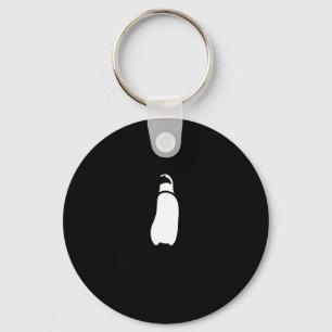 Cute Funny Just Chillin Zoo Penguin Key Ring