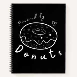 Cute Funny Kawaii Donut Quote Notebook