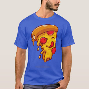 Cute Funny Kawaii Pepperoni Pizza Slice Anime Mang T-Shirt