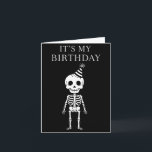 Cute Funny Kawaii Skeleton Birthday Skull Happy Wo Card<br><div class="desc">Cute Funny Kawaii Skeleton Birthday Skull Happy Women Men</div>