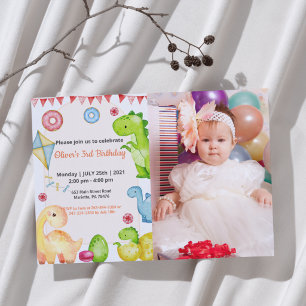 Cute Funny   Kids Photo Birthday Invitation