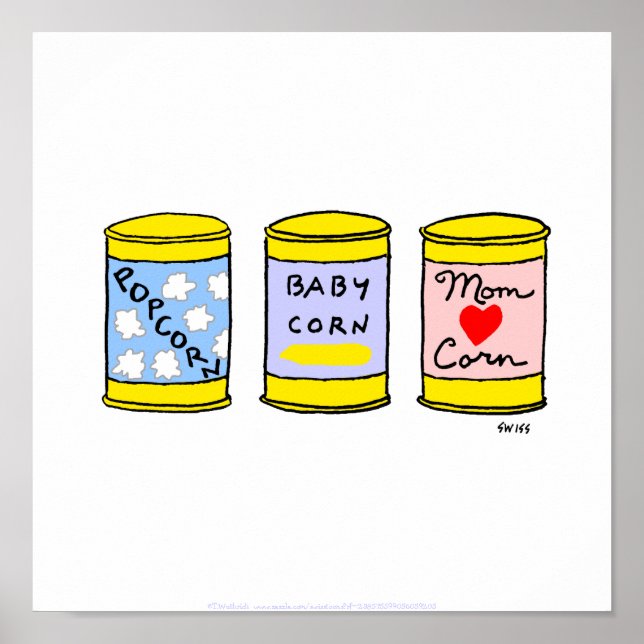 Cute Funny Kitchen Poster Especially 4 A New Mum (Front)