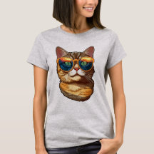 Cute Funny Kitty Cat Wearing Sunglasses Cat Lover