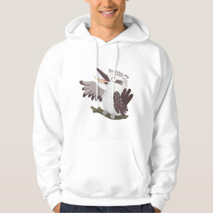 Cute funny laughing kookaburra cartoon hoodie