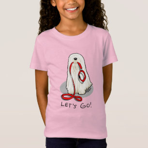 Cute Funny Let's Go! Walk Komondor Dog with Leash T-Shirt