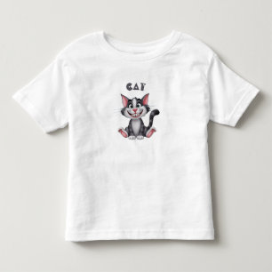 Cute funny little cat toddler T-Shirt