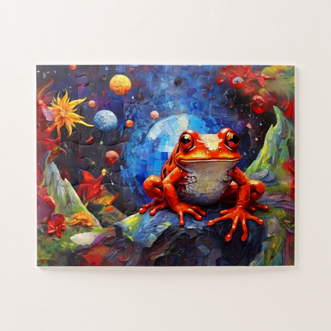 Cute Funny Little Frog Collection  Jigsaw Puzzle (Horizontal)