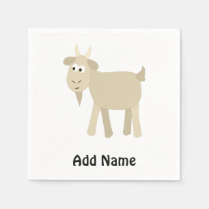Cute Funny Little Goat Napkin