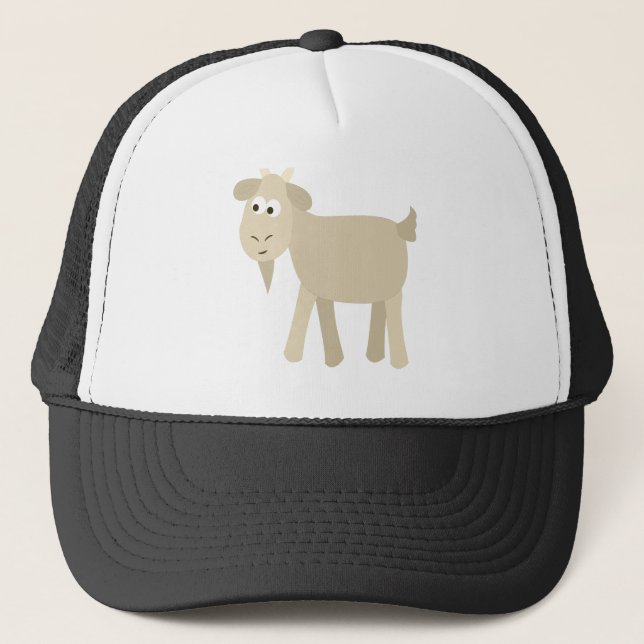 Cute Funny Little Goat Trucker Hat (Front)
