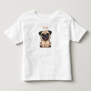 Cute funny little pug Toddler T-Shirt
