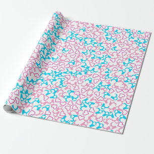Cute Funny Love Heard Shape Wrapping Paper