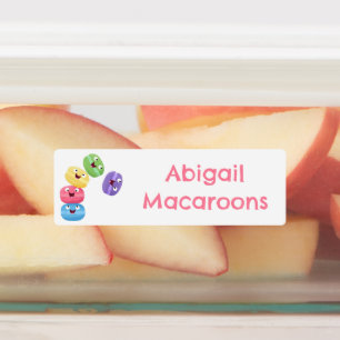 Cute funny macaroons cartoon personalised
