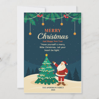 Cute Funny Merry Christmas Holiday Card