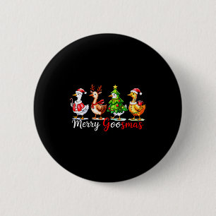 Cute Funny Merry Goosmas Silly Goose Reindeer Hot 6 Cm Round Badge