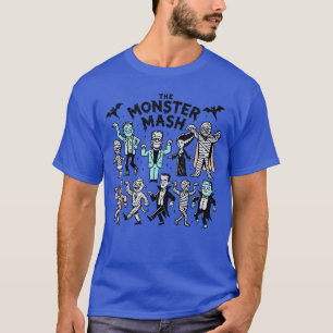 Cute Funny Monster Mash Frankenstein Horror Movies T-Shirt