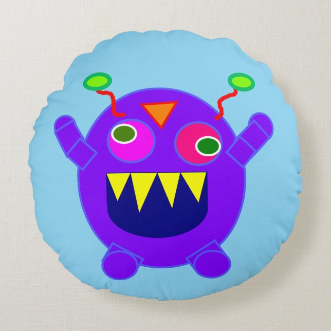 CUTE FUNNY MONSTER PILLOW (Front)