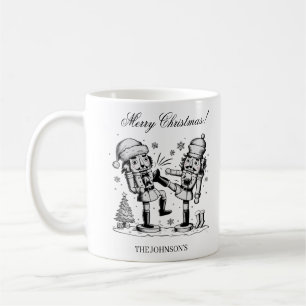 Cute funny nutcrackers Christmas personalised  Coffee Mug
