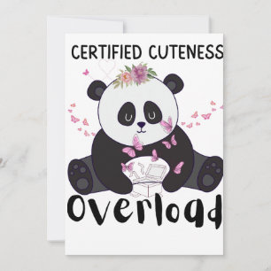 Cute Funny Panda Invitation