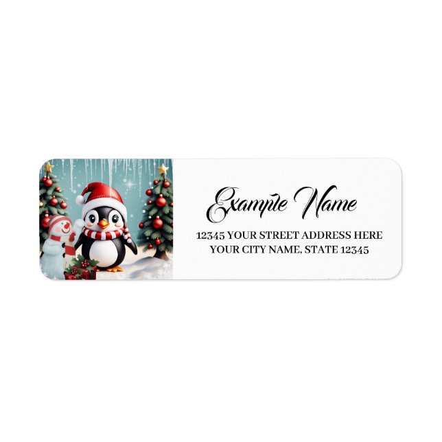 Cute funny penguin.  (Front)