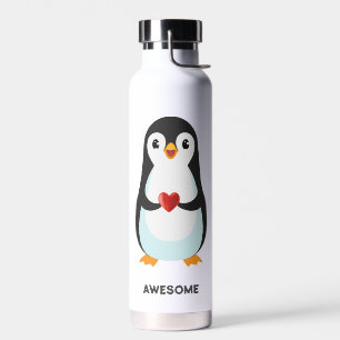 Cute Funny Penguin Cartoon Water Bottle