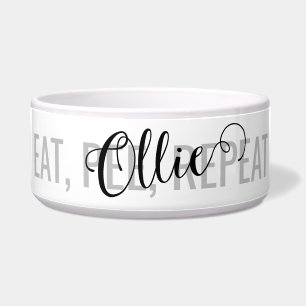 Cute Funny Personalised Pet Name Eat, Pee, Repeat