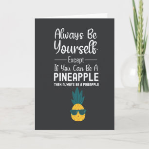 Cute Funny Pineapple Cards Humor Fruit Food