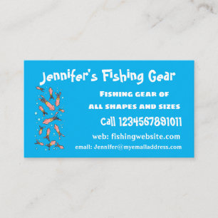 Cute funny pink squid cartoon pattern business card