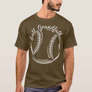 Cute Funny Player Fan Baseball Grandfather Men Dad T-Shirt