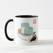 Cute funny playful cat mug
