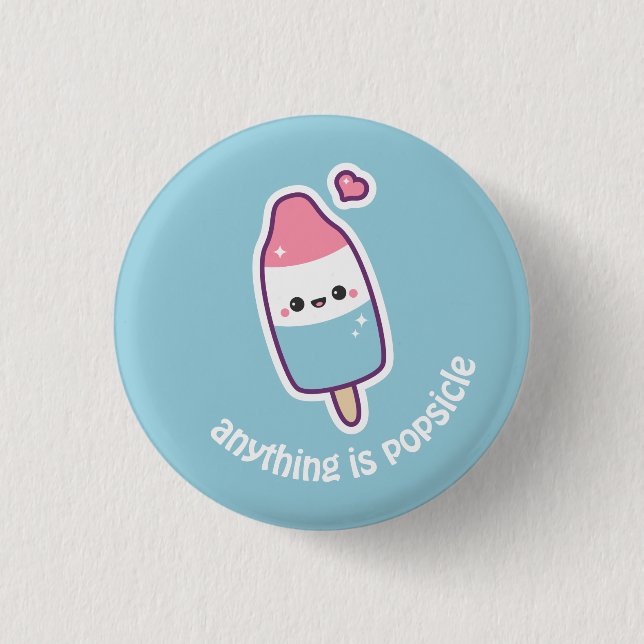 Cute Funny Popsicle 3 Cm Round Badge (Front)