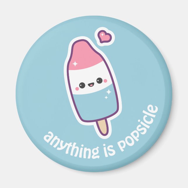 Cute Funny Popsicle Magnet (Front)